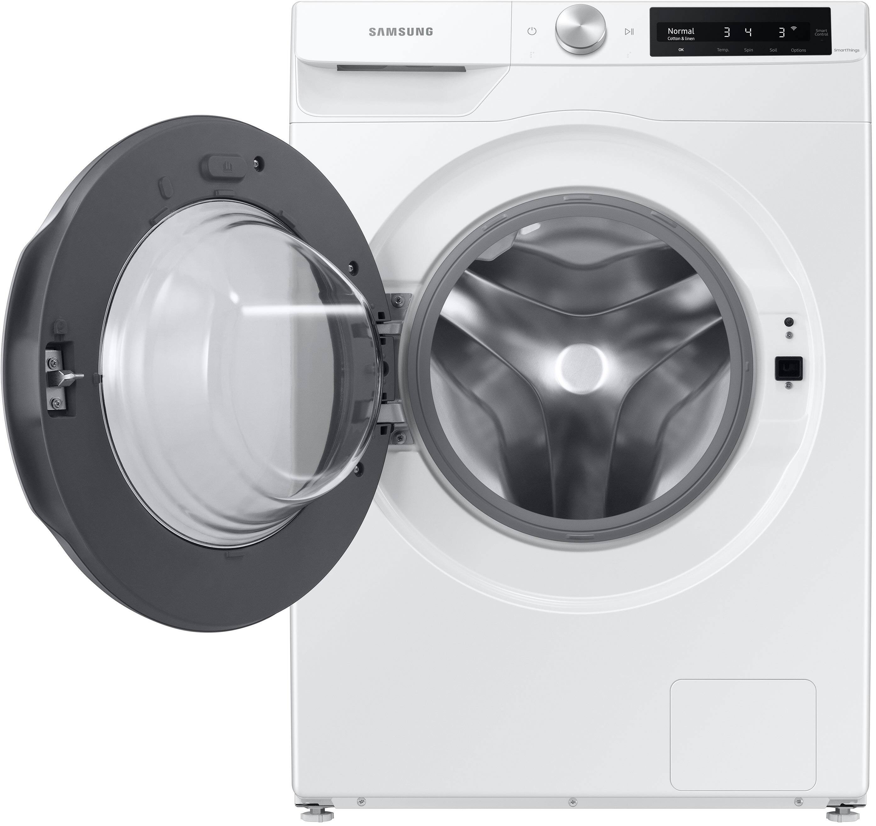 Alt View 14. Samsung - 2.5 Cu. Ft. High-Efficiency Stackable Smart Front Load Washer with Steam and AI Smart Dial - White.