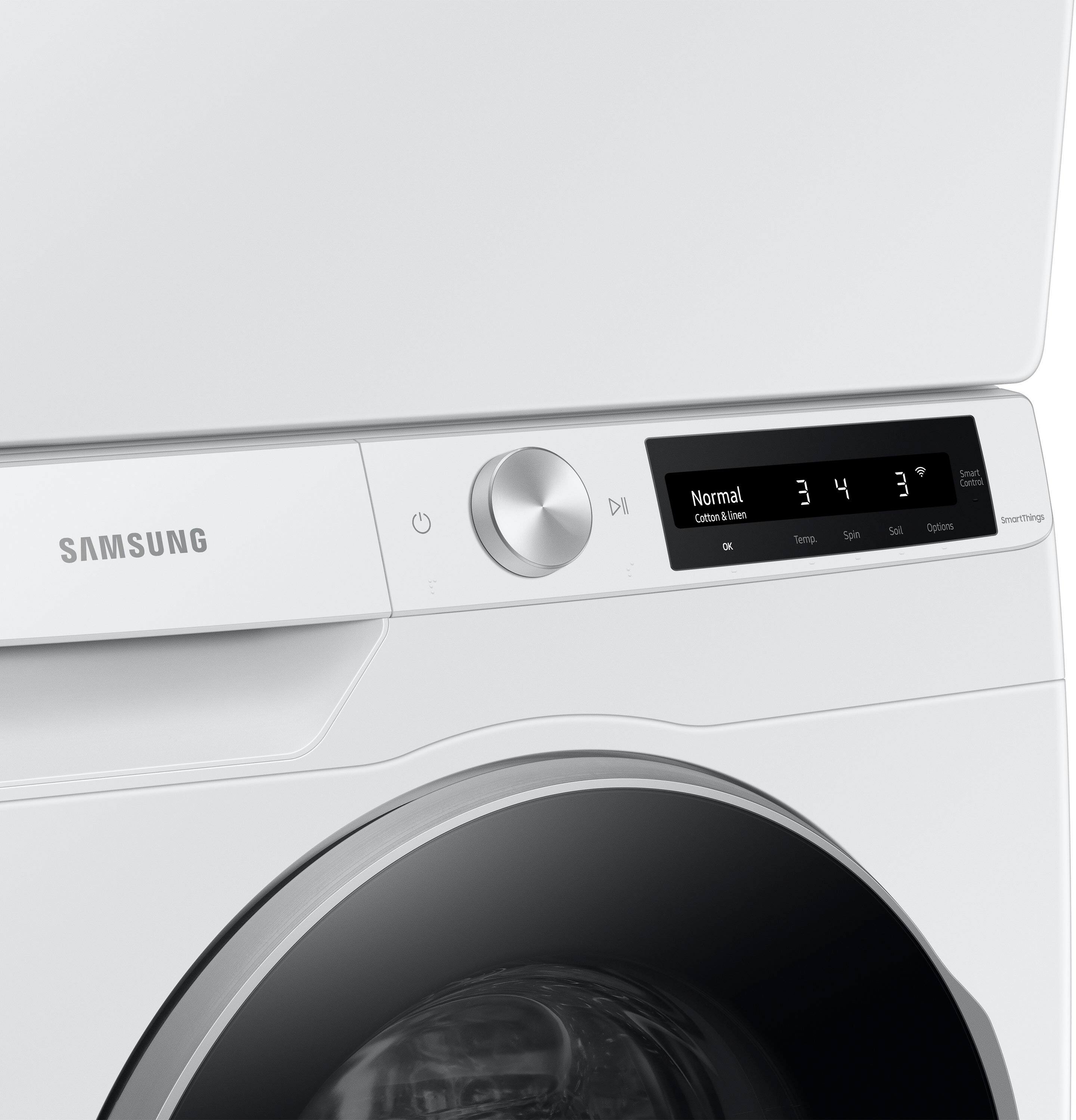 Alt View 19. Samsung - 2.5 Cu. Ft. High-Efficiency Stackable Smart Front Load Washer with Steam and AI Smart Dial - White.