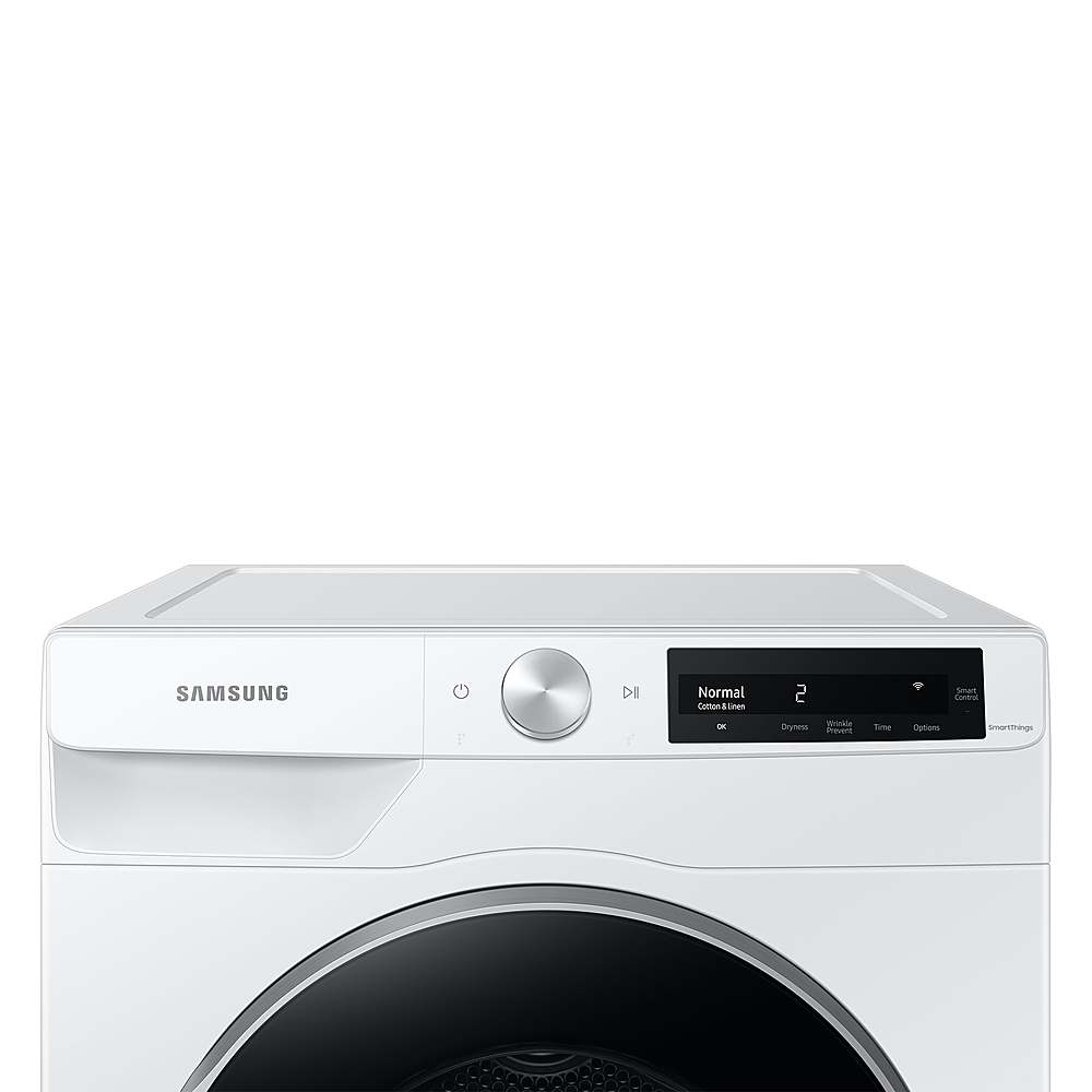 Alt View 11. Samsung - 4.0 Cu. Ft. Stackable Smart Electric Dryer with Ventless Heat Pump - White.