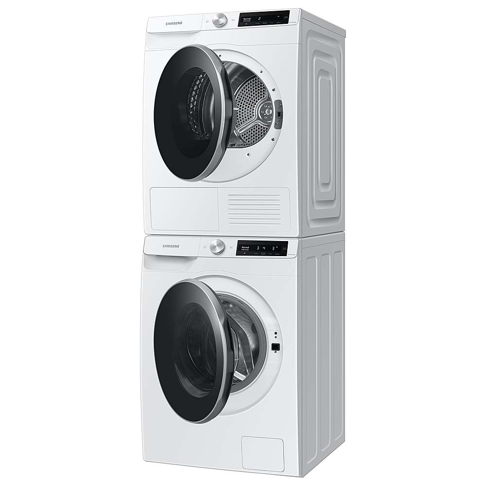 Alt View 16. Samsung - 4.0 Cu. Ft. Stackable Smart Electric Dryer with Ventless Heat Pump - White.