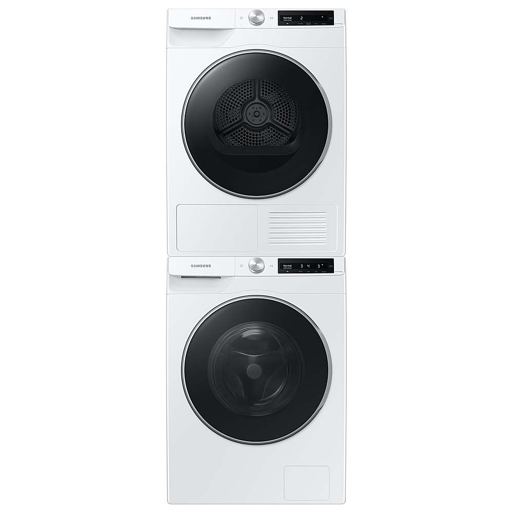 Alt View 17. Samsung - 4.0 Cu. Ft. Stackable Smart Electric Dryer with Ventless Heat Pump - White.