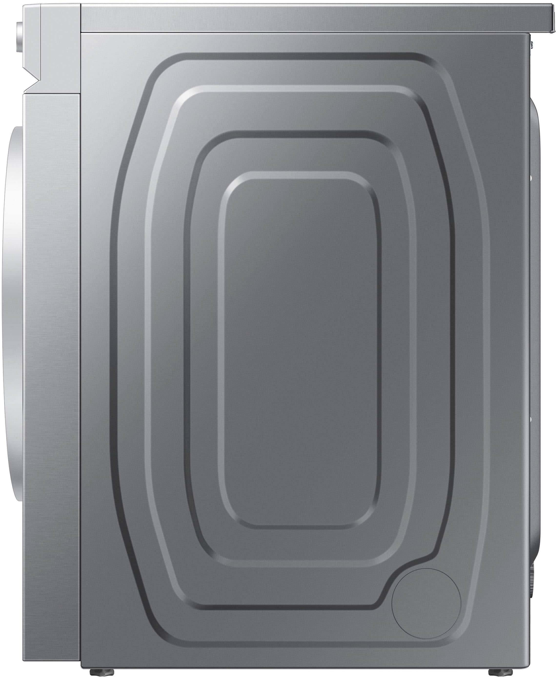 Alt View 21. Samsung - BESPOKE 7.6 Cu. Ft. Stackable Smart Electric Dryer with Steam and AI Optimal Dry - Silver Steel.