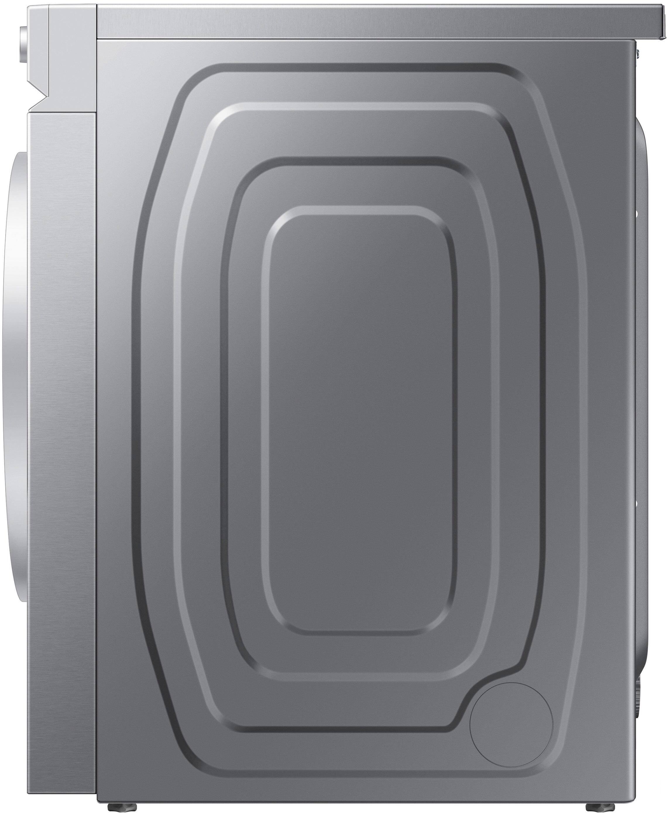 Alt View 21. Samsung - BESPOKE 7.6 Cu. Ft. Stackable Smart Electric Dryer with Steam and AI Optimal Dry - Silver Steel.