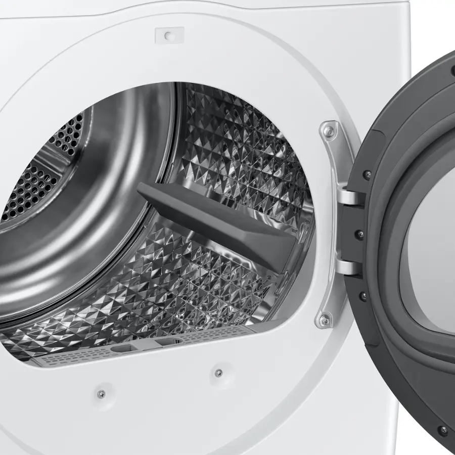 Alt View 14. Samsung - 4.0 Cu. Ft. Stackable Smart Electric Dryer with AI Smart Dial - White.