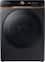 Samsung - 4.6 cu. ft. Large Capacity AI Smart Dial Front Load Washer with Auto Dispense - Brushed Black