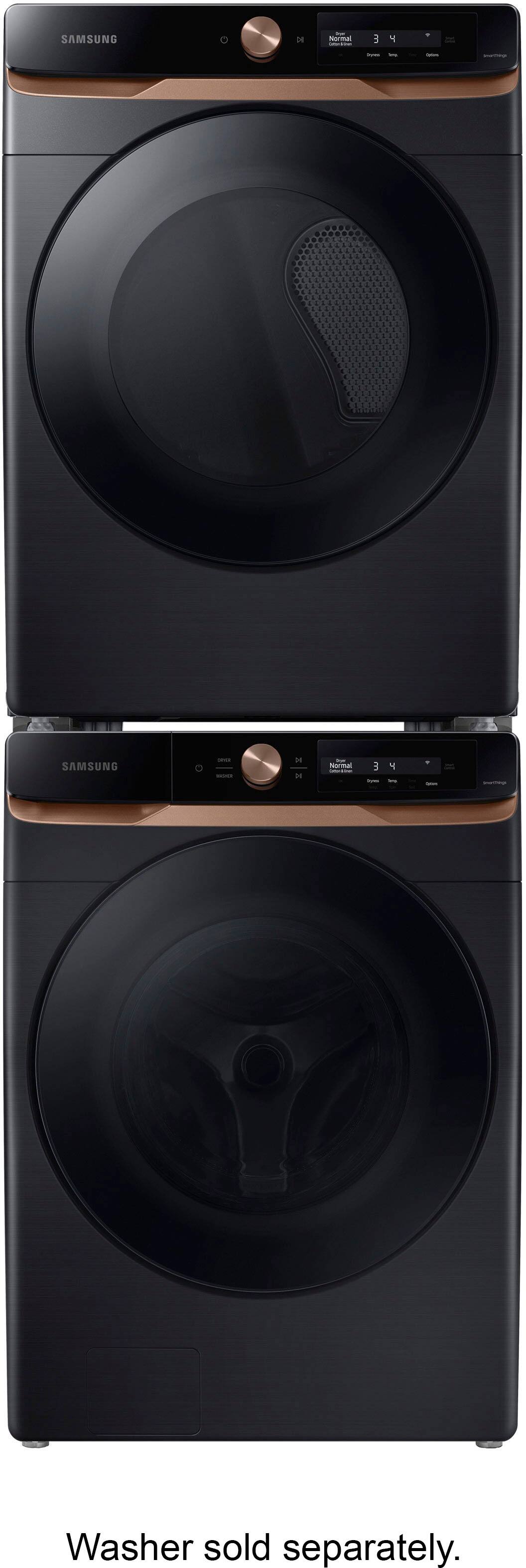 Alt View 18. Samsung - 4.6 cu. ft. Large Capacity AI Smart Dial Front Load Washer with Auto Dispense and Super Speed Wash - Brushed Black.