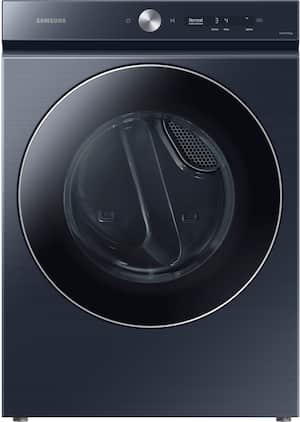 Samsung - BESPOKE 7.6 Cu. Ft. Stackable Smart Gas Dryer with Steam and AI Optimal Dry - Brushed Navy