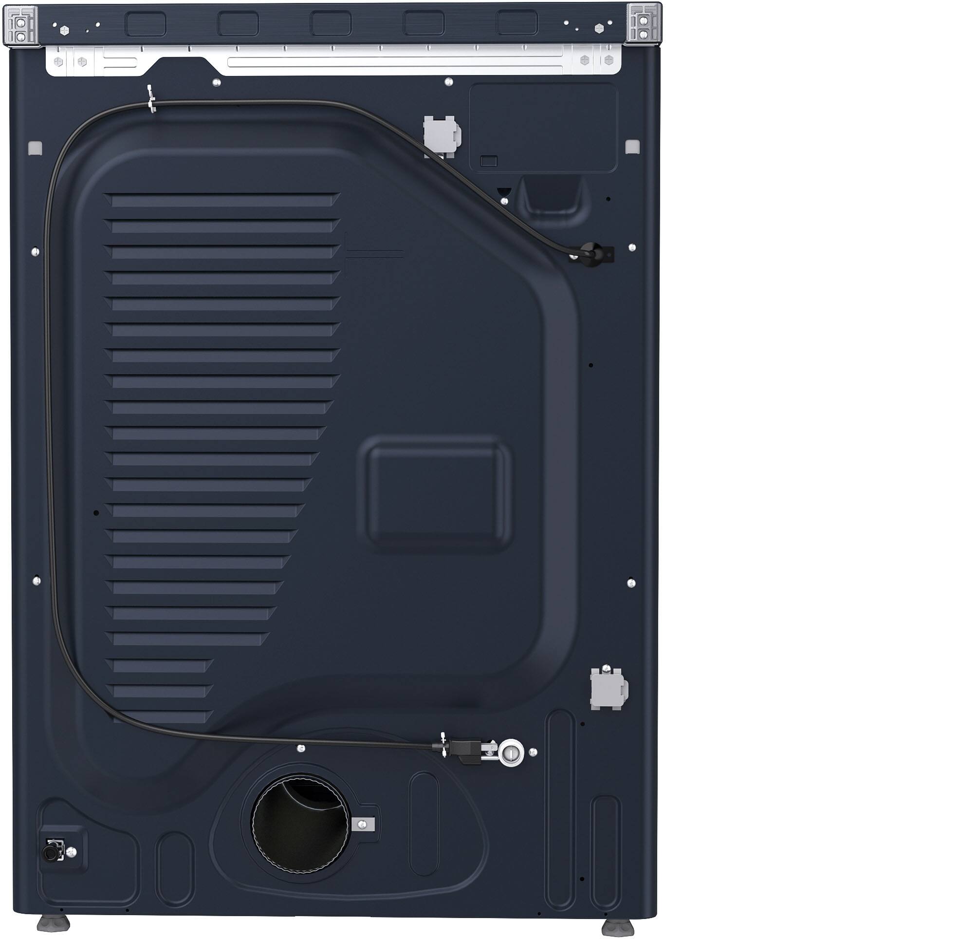 Alt View 15. Samsung - BESPOKE 7.6 Cu. Ft. Stackable Smart Gas Dryer with Steam and AI Optimal Dry - Brushed Navy.