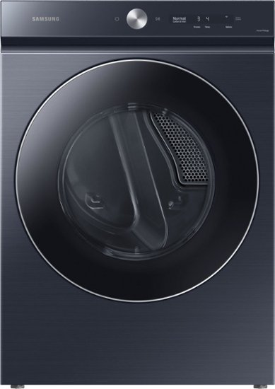 Samsung - BESPOKE 7.6 Cu. Ft. Stackable Smart Electric Dryer with Steam and AI Optimal Dry - Brushed Navy