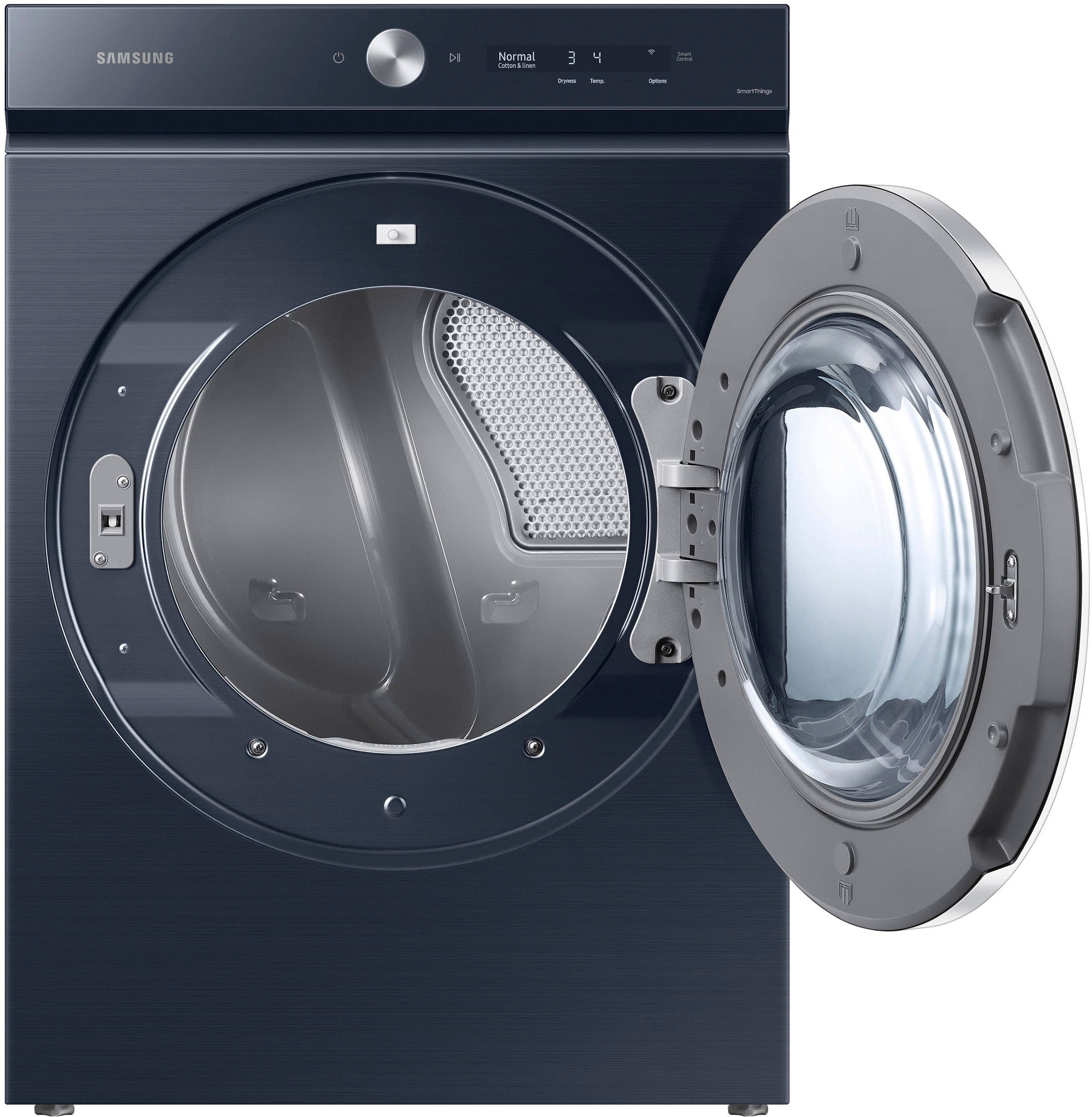 Alt View 13. Samsung - BESPOKE 7.6 Cu. Ft. Stackable Smart Electric Dryer with Steam and AI Optimal Dry - Brushed Navy.