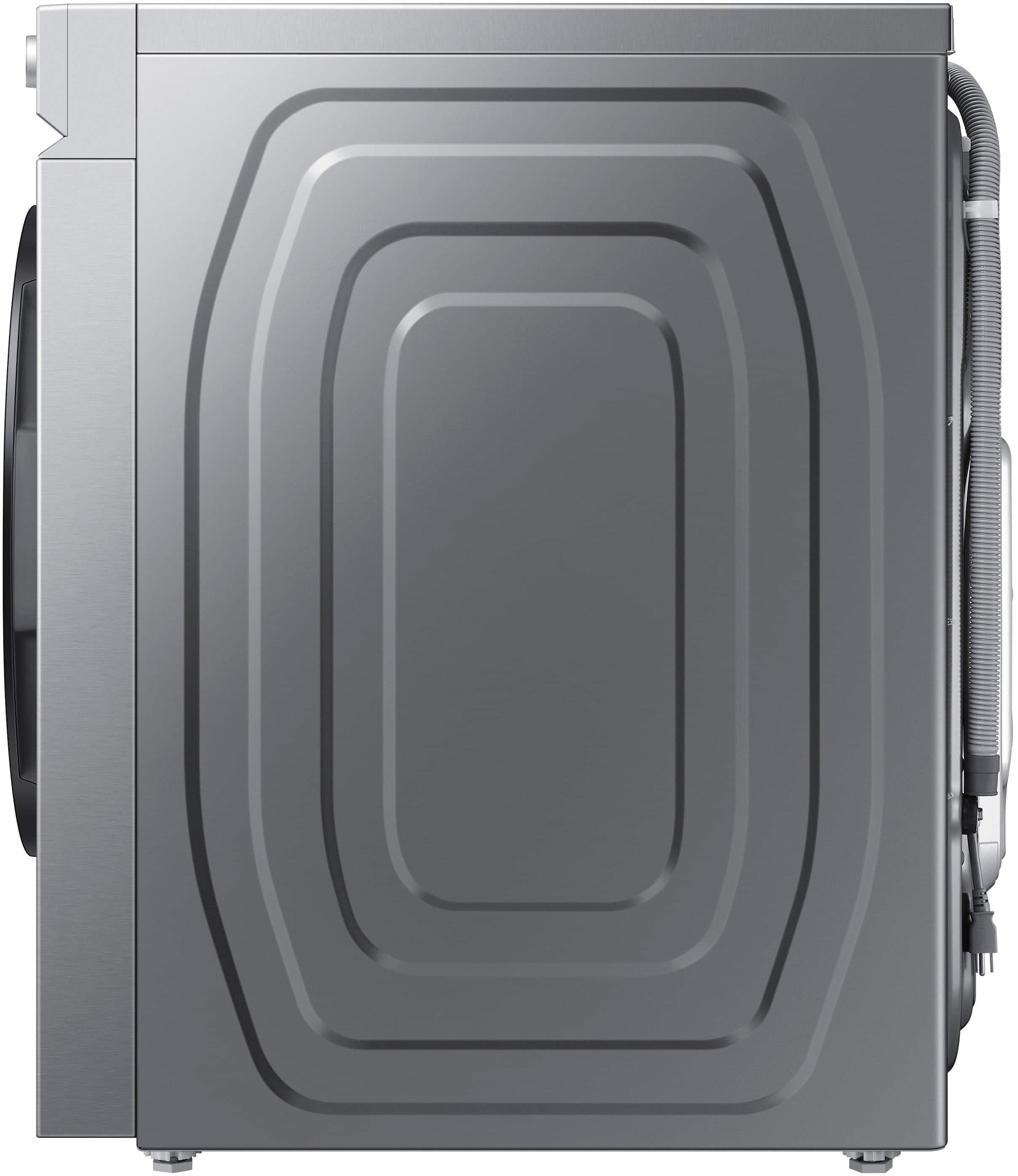 Alt View 21. Samsung - BESPOKE 5.3 Cu. Ft. High-Efficiency Stackable Smart Front Load Washer with Steam and Super Speed Wash - Silver Steel.