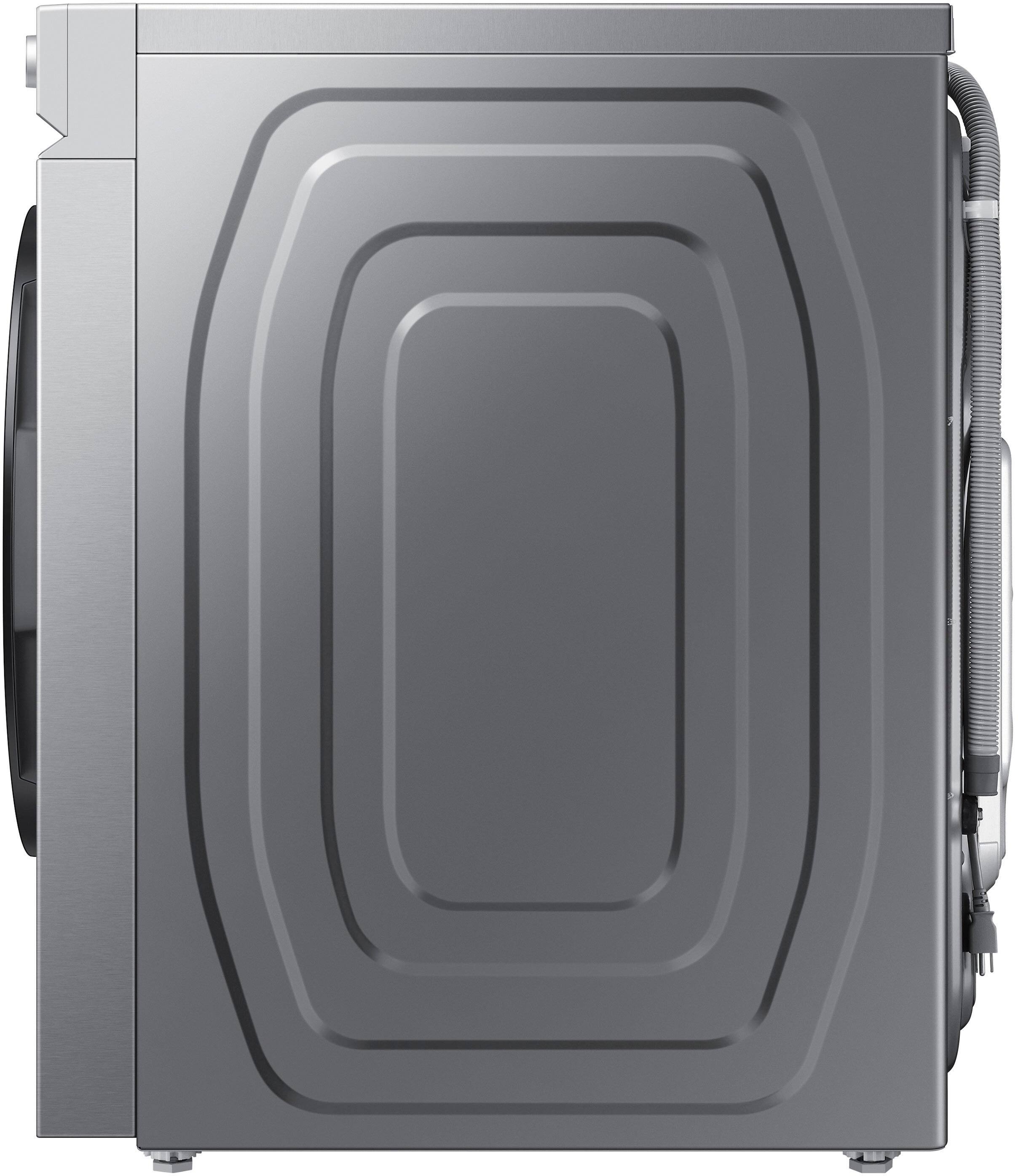 Alt View 21. Samsung - BESPOKE 5.3 Cu. Ft. High-Efficiency Stackable Smart Front Load Washer with Steam and Super Speed Wash - Silver Steel.