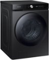 Alt View Zoom 12. Samsung - BESPOKE 5.3 Cu. Ft. High-Efficiency Stackable Smart Front Load Washer with Steam and Super Speed Wash - Brushed Black.