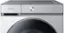 Alt View 11. Samsung - BESPOKE 5.3 Cu. Ft. High-Efficiency Stackable Smart Front Load Washer with Steam and AI OptiWash - Silver Steel.