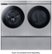Alt View 15. Samsung - BESPOKE 5.3 Cu. Ft. High-Efficiency Stackable Smart Front Load Washer with Steam and AI OptiWash - Silver Steel.
