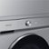 Alt View Zoom 18. Samsung - BESPOKE 5.3 Cu. Ft. High-Efficiency Stackable Smart Front Load Washer with Steam and AI OptiWash - Silver Steel.