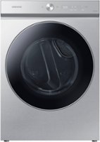 Samsung - Bespoke 7.6 cu. ft. Ultra Capacity Gas Dryer with AI Optimal Dry and Super Speed Dry - Silver Steel - Front_Zoom