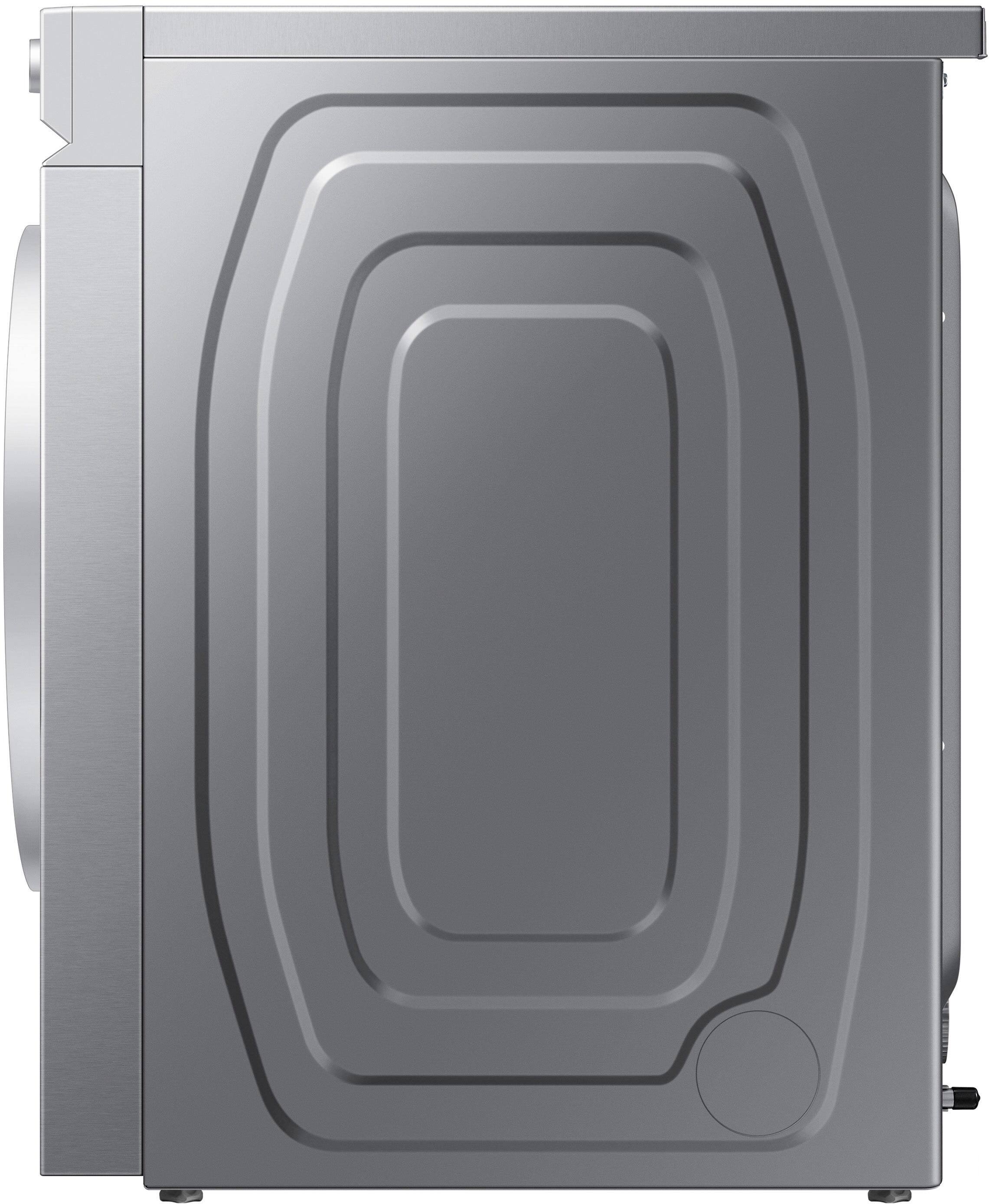 Alt View 14. Samsung - BESPOKE 7.6 Cu. Ft. Stackable Smart Gas Dryer with Steam and AI Optimal Dry - Silver Steel.