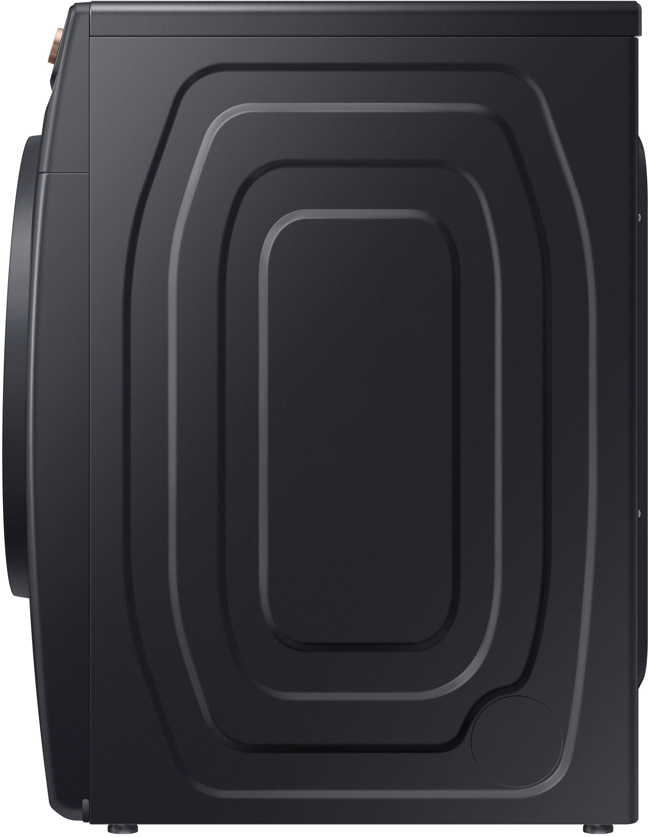 Alt View 20. Samsung - 7.5 Cu. Ft. Stackable Smart Electric Dryer with Steam and Super Speed Dry - Brushed Black.