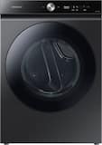 Samsung - BESPOKE 7.6 Cu. Ft. Stackable Smart Gas Dryer with Steam and Super Speed Dry - Brushed Black