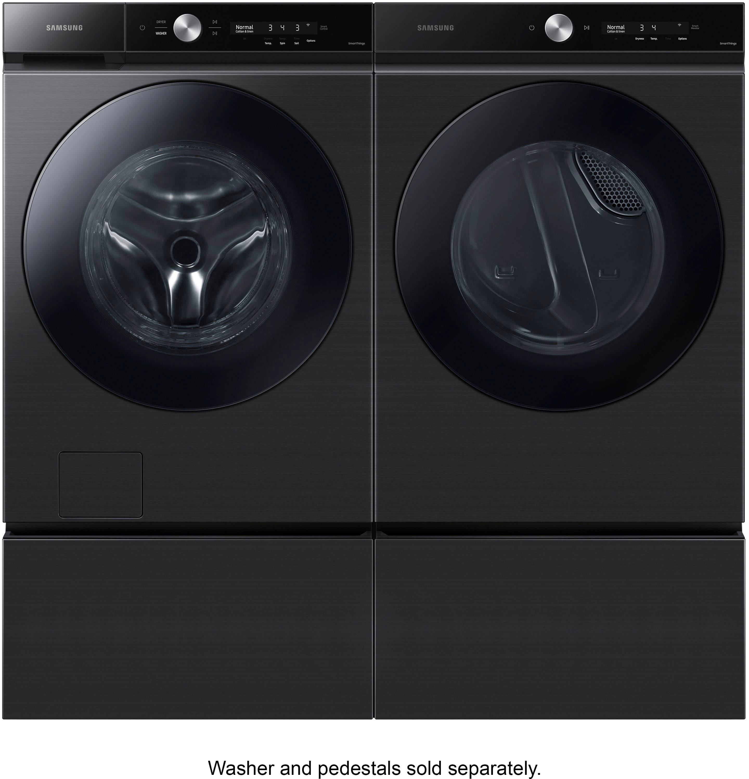 Alt View 17. Samsung - BESPOKE 7.6 Cu. Ft. Stackable Smart Gas Dryer with Steam and Super Speed Dry - Brushed Black.