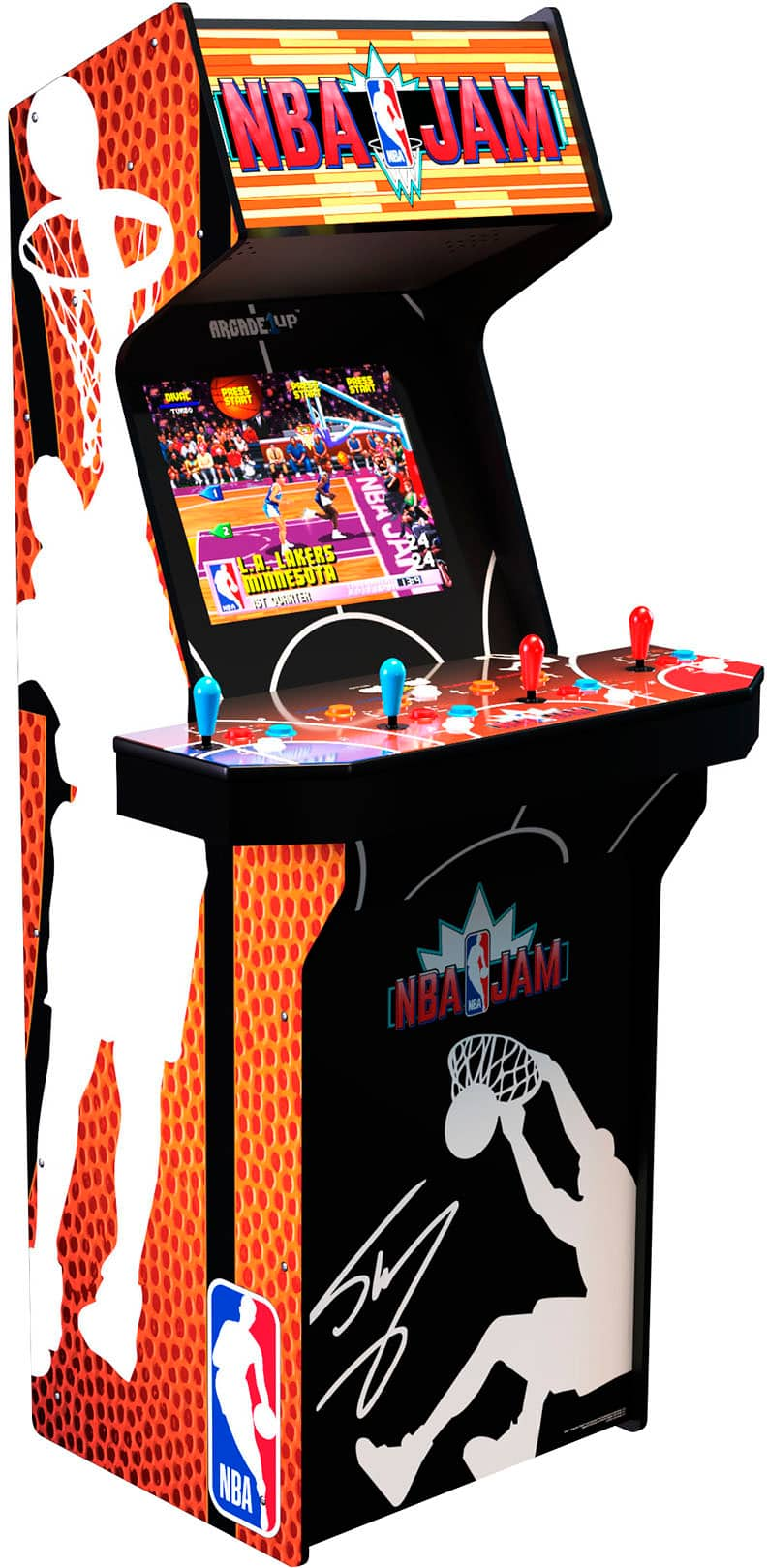 Arcade 1UP, NBA Jam Arcade w/ riser and light up marquee