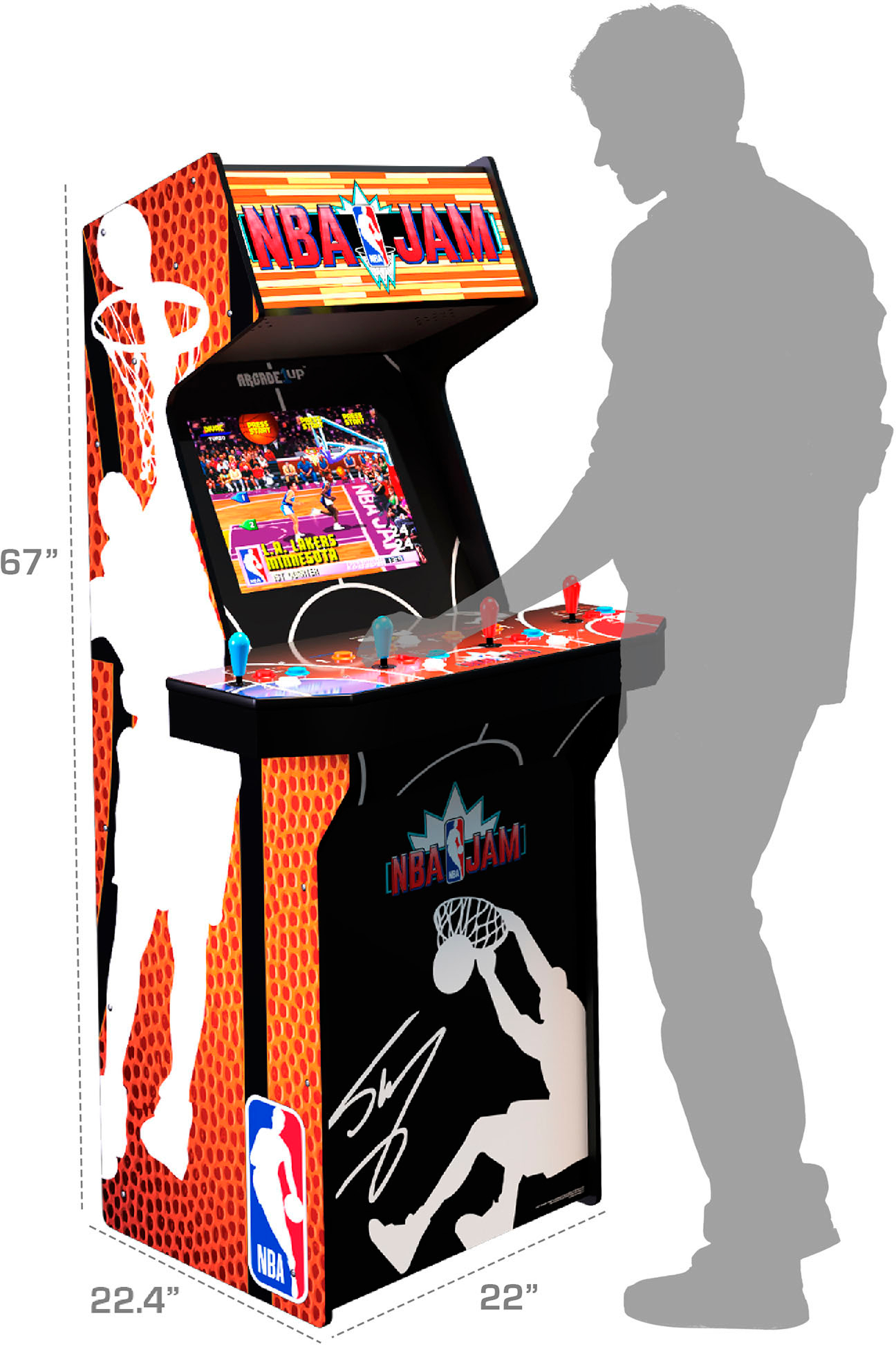 Arcade1Up Máquina Recreativa Arcade NBA Jam Shaq