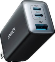 Anker - 735 3-port USB charger (up to 65W total) - Black - Front_Zoom
