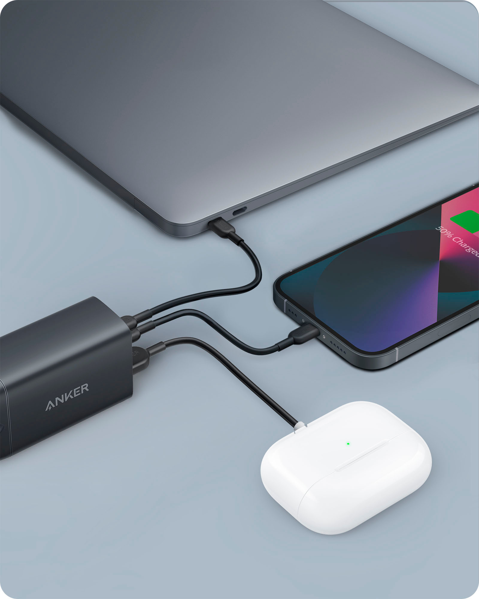 Anker's tiny 65W GaN Charger compresses a laptop charging brick to