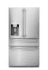 Front. Thor Kitchen - 21.6-cu ft Professional French Door Refrigerator with Ice and Water Dispenser, Counter Depth - Stainless Steel.