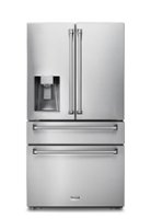 Thor Kitchen - 21.6-cu ft Professional French Door Refrigerator with Ice and Water Dispenser, Counter Depth - Stainless Steel - Front_Zoom