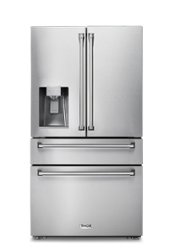 Thor Kitchen - 21.6-cu ft Professional French Door Refrigerator with Ice and Water Dispenser, Counter Depth - Stainless steel - Front_Zoom