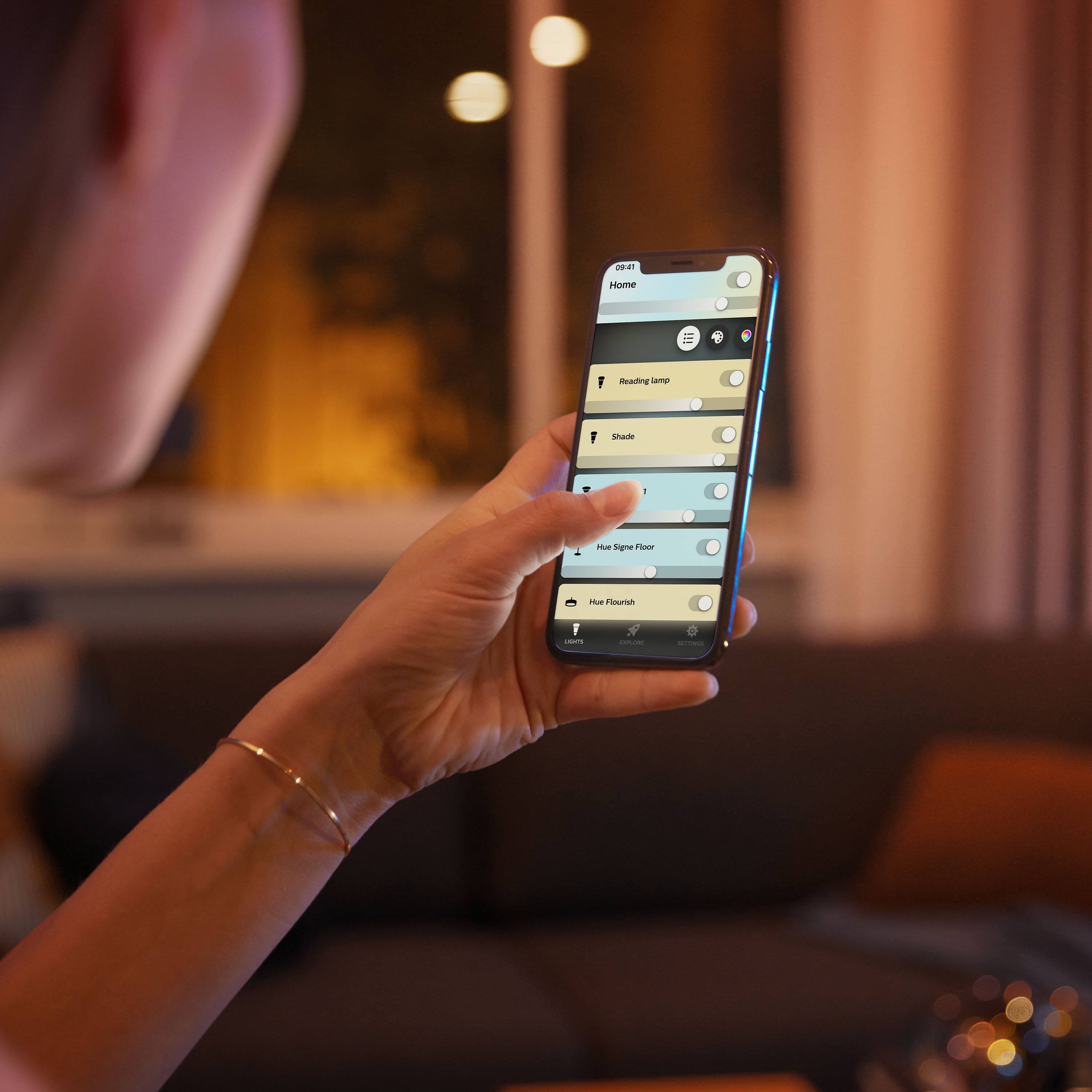 Alt View 15. Philips - Hue Bluetooth 4" High Lumen Recessed Downlight - White Ambiance.