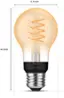 Alt View 12. Philips - Hue Filament A19 Bluetooth 40W Smart LED Bulb - White.