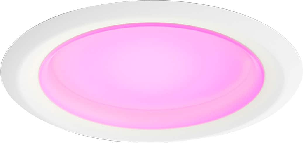 Alt View 11. Philips - Hue Bluetooth 5-6" High Lumen Recessed Downlight (4-pack) - White and Color Ambiance.