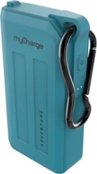 myCharge - Adventure H2O 6700mAh Portable Charger for Most USB enabled Devices - Blue - Front_Zoom