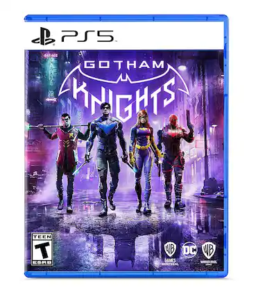 PS5 TM GOTHAM KNIGHTS R DINEO C 2 TEEN T ESRB WB DC WB GAMES WARNER BROS MONTREAL GAMES - T (Teen 13+)