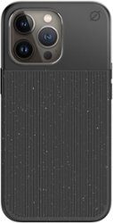 Atom Studios - Split Wood Fibre Phone Case with MagSafe for iPhone 13 Pro - Carbon Black - Front_Zoom
