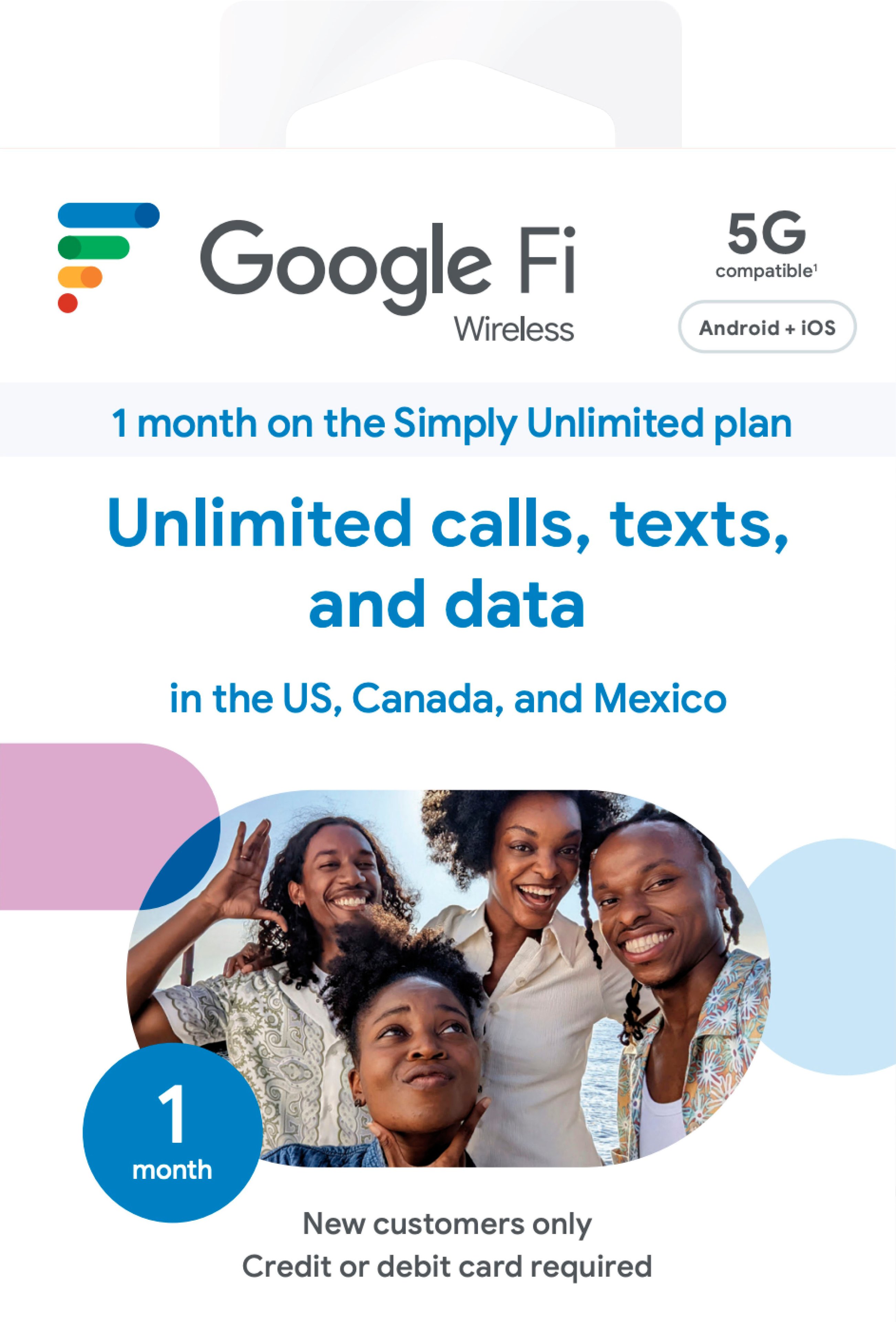 Best Buy: Google Fi Wireless Simply Unlimited Talk/Text/Data SIM