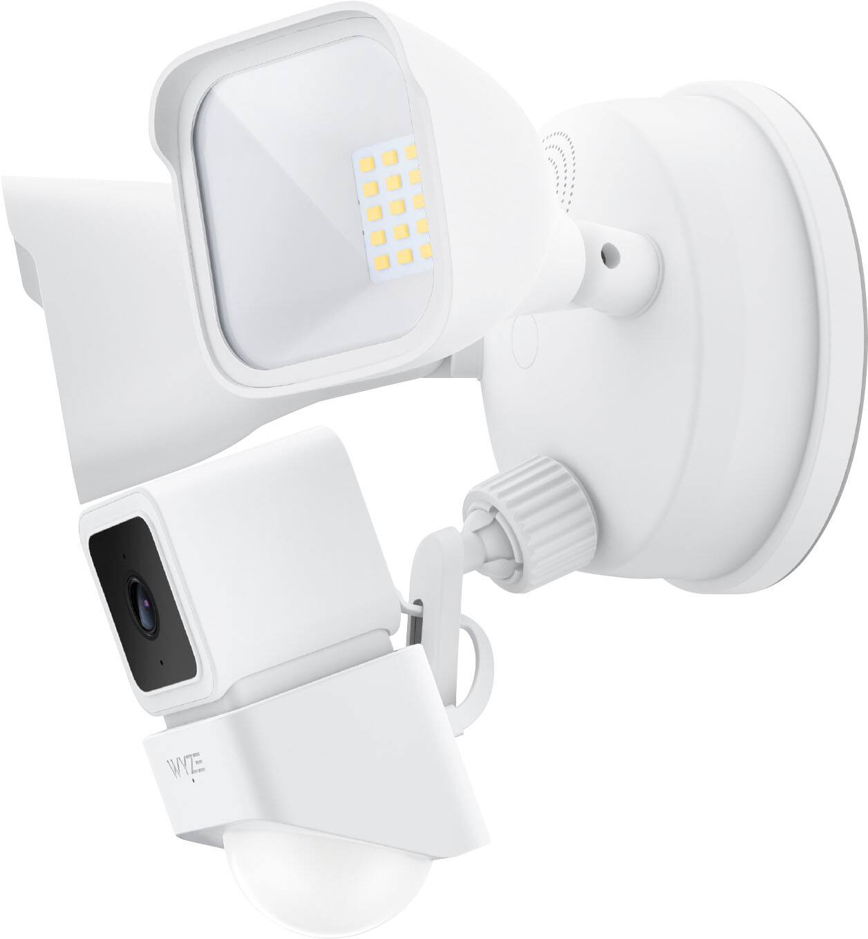 Angle. Wyze - Wired Outdoor Wi-Fi Floodlight Home Security Camera - White.