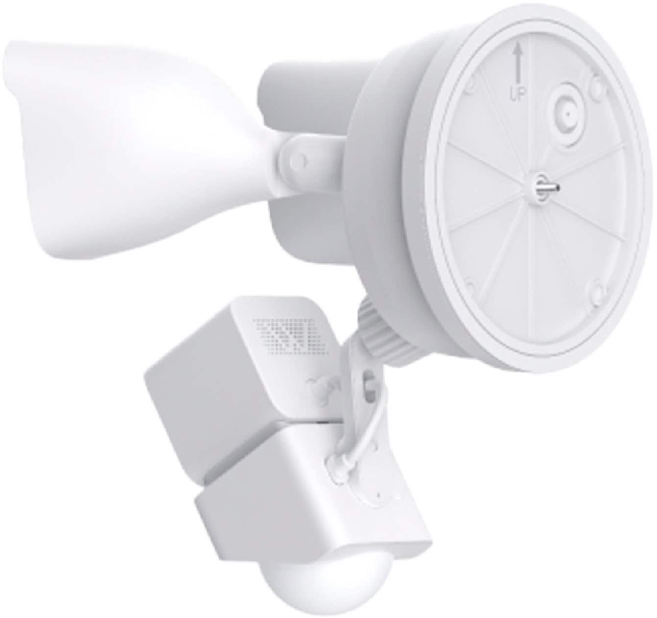 Alt View 11. Wyze - Wired Outdoor Wi-Fi Floodlight Home Security Camera - White.