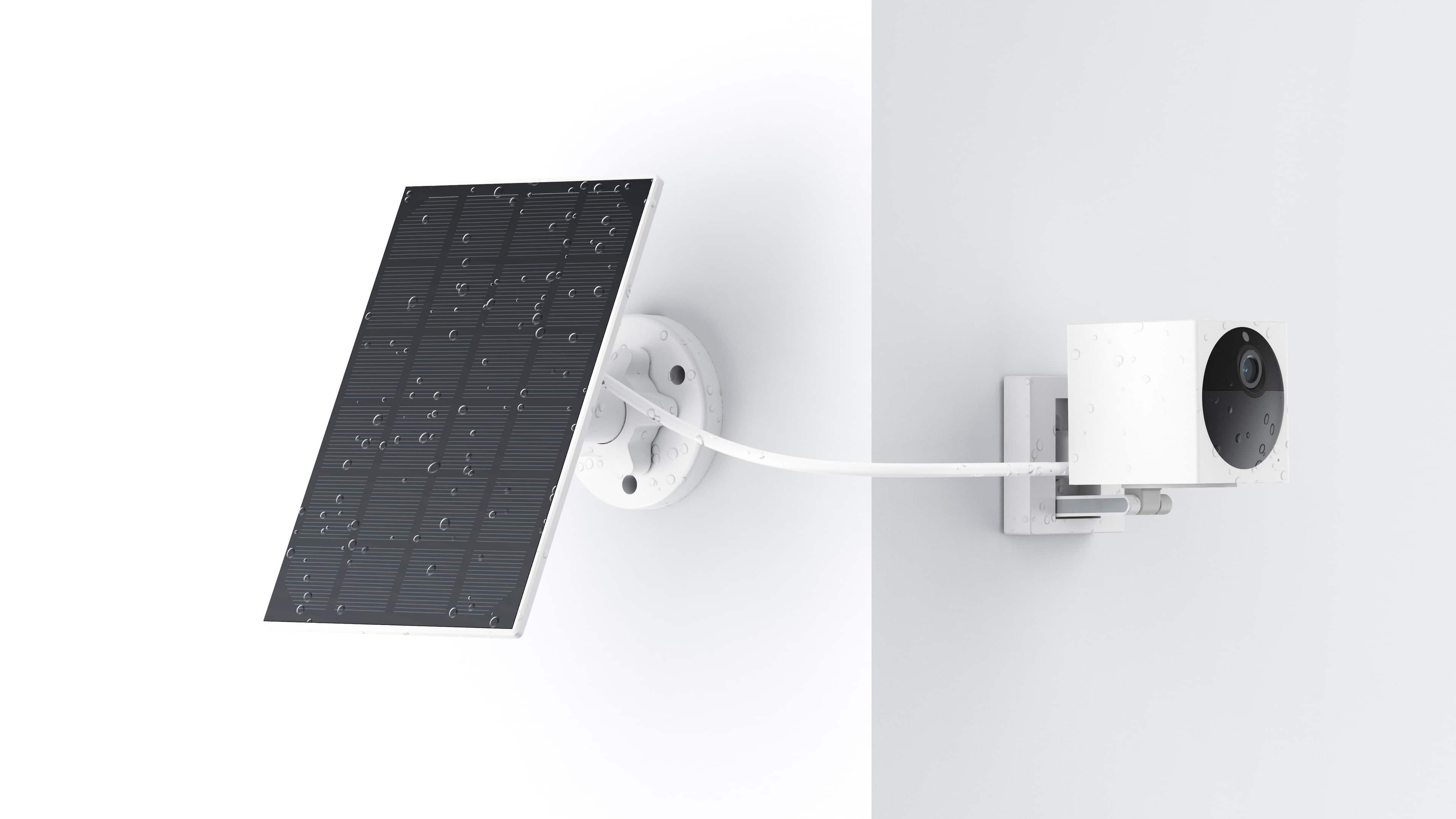 Alt View 12. Wyze - Solar Panel - White.