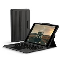 UAG - Rugged Keyboard Folio for Apple 10.2-Inch iPad (9th/8th/7th Generations) with Trackpad and Bumper Case - Black - Front_Zoom