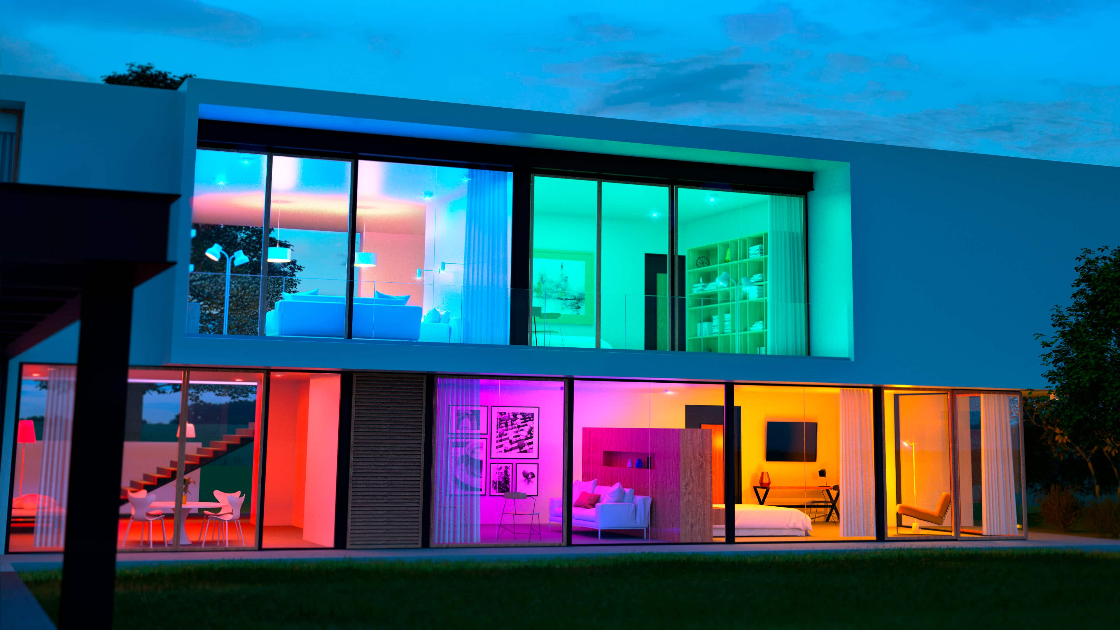 Left View: Wyze - Bulb 2-Pack - Color