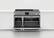 Alt View 14. Fisher & Paykel - Professional 6.9 Cu. Ft. Built-in Double Oven Dual Fuel 6 Burner with Griddle and Self-Cleaning Natural Gas - Black.