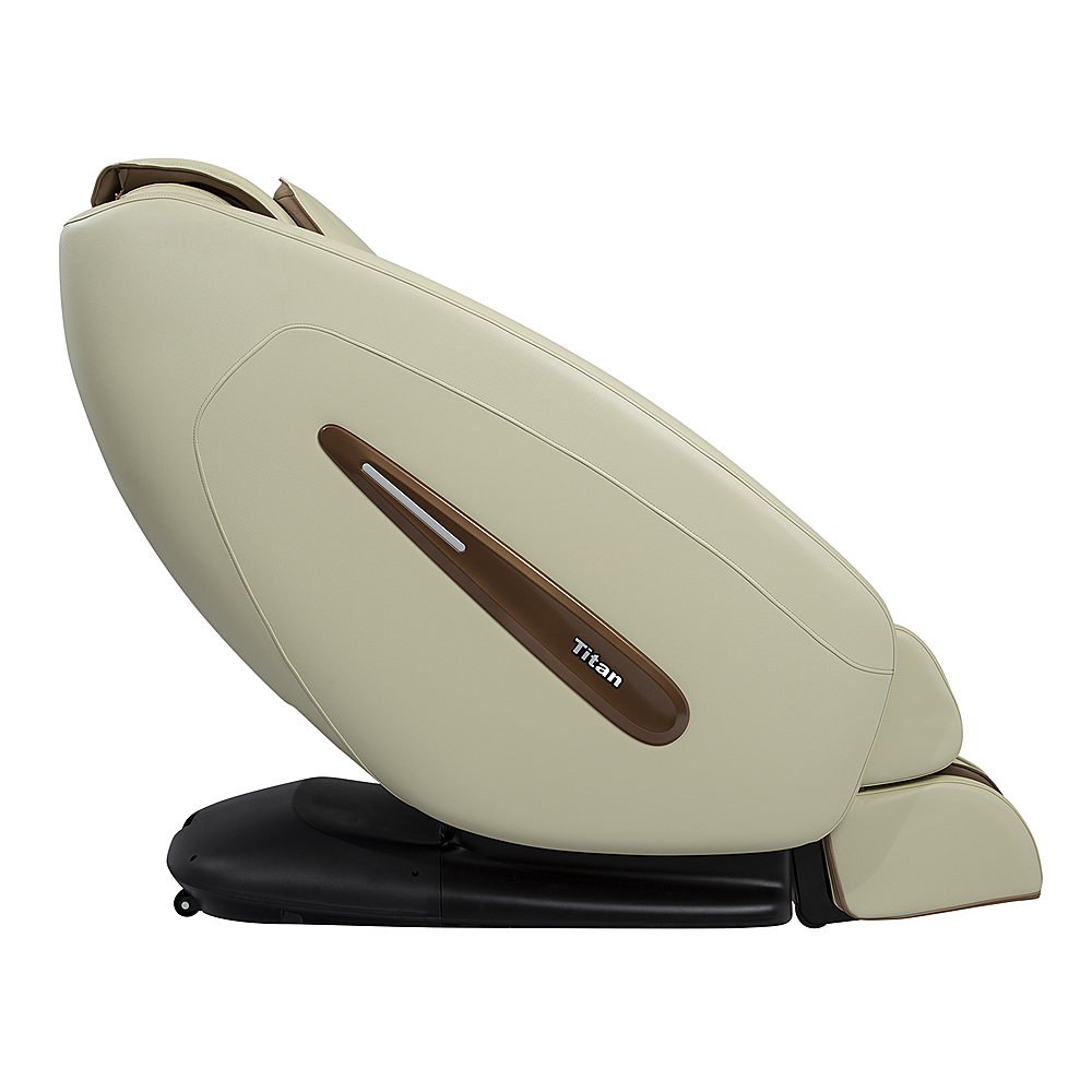 Left View: Titan - Pro Commander 3D Massage Chair - Taupe