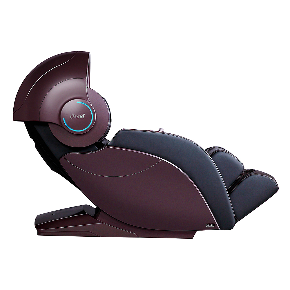 Left View: Osaki - Pro Escape 4D Massage Chair - Brown