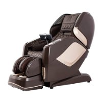 Osaki - Pro Maestro 4D LE SL-Track Massage Chair - Brown with Gold Trim - Front_Zoom
