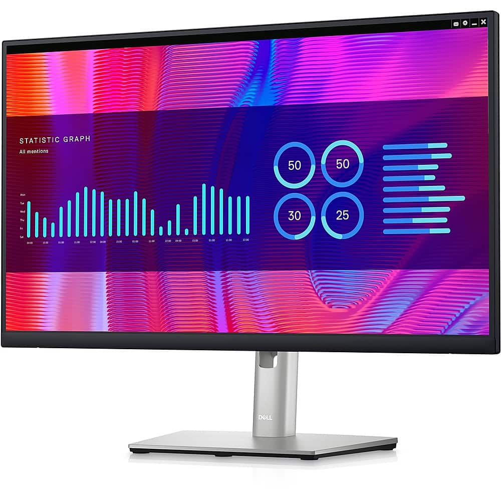 Alt View 16. Dell - 23.8" LCD Monitor (DisplayPort, USB, HDMI) - Black, Silver.