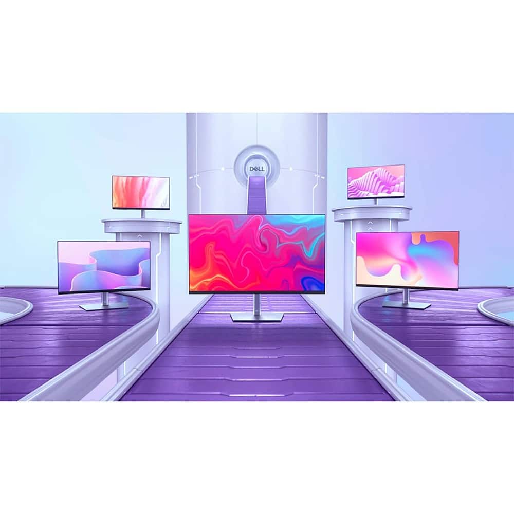 Alt View 29. Dell - 23.8" LCD Monitor (DisplayPort, USB, HDMI) - Black, Silver.